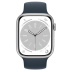 Apple Watch Series 8 // 41мм GPS // Корпус из алюминия серебристого цвета, монобраслет цвета "синий шторм"
