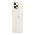Силиконовый чехол MagSafe для iPhone 12 Pro, белый цвет