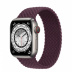 Apple Watch Series 7 // 41мм GPS + Cellular // Корпус из титана, плетёный монобраслет цвета «тёмная вишня»