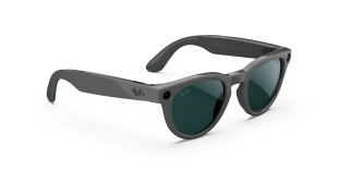 Умные очки Ray-Ban  Headliner (2-gen) (Серая глянцевая оправа, прозрачно-изумрудные фотохромные линзы)