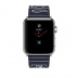Apple Watch Series 3 Hermès // 38мм GPS + Cellular // Корпус из нержавеющей стали, ремешок из кожи Single Tour Eperon d’Or с морской гала-картой (MQLN2)