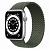 Купить Apple Watch Series 6 // 44мм GPS // Корпус из алюминия серебристого цвета, плетеный монобраслет цвета «Зелёные холмы»
