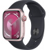 Apple Watch Series 9 // 41мм GPS+Cellular // Корпус из алюминия розового цвета, спортивный ремешок цвета "темная ночь"