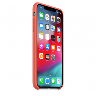 Силиконовый чехол для iPhone Xs Max, цвет «спелый нектарин», оригинальный Apple