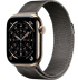 Apple Watch Series 11 // 46мм GPS+Cellular // Корпус из титана золотого цвета, миланский сетчатый браслет сланцевого цвета Apple Watch Series 11 // 46мм GPS+Cellular // Корпус из титана золотого цвета, миланский сетчатый браслет сланцевого цвета
