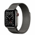 Apple Watch Series 6 // 40мм GPS + Cellular // Корпус из нержавеющей стали графитового цвета, миланский сетчатый браслет графитового цвета