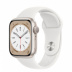 Apple Watch Series 8 // 41мм GPS // Корпус из алюминия цвета "сияющая звезда", спортивный ремешок белого цвета