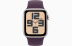 Apple Watch SE // 40мм GPS (Custom) // Корпус из алюминия цвета «сияющая звезда», спортивный ремешок цвета «сливовый» (2024)