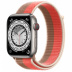Apple Watch Series 7 // 45мм GPS + Cellular // Корпус из титана, спортивный браслет цвета «розовый помело/миндальный»