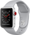 Apple Watch Series 3 // 42мм GPS + Cellular // Корпус из серебристого алюминия, спортивный ремешок дымчатого цвета (MQK12)