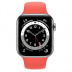 Apple Watch Series 6 // 44мм GPS + Cellular // Корпус из алюминия серебристого цвета, спортивный ремешок цвета «Розовый цитрус»
