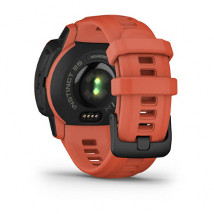 Туристические умные часы Garmin Instinct 2S (40mm), корпус и силиконовый ремешок красного цвета