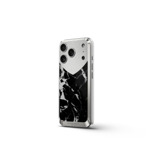 Чехол Golden Concept для iPhone 17 Pro, Magnetic Shield, Marble Edition - Nero Marquina