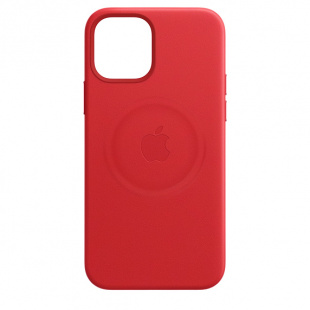 Кожаный чехол MagSafe для iPhone 12, цвет (PRODUCT)RED
