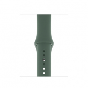 Apple Watch Series 5 // 44мм GPS // Корпус из алюминия золотого цвета, спортивный ремешок цвета «сосновый лес»