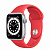 Купить Apple Watch Series 6 // 40мм GPS // Корпус из алюминия серебристого цвета, спортивный ремешок цвета (PRODUCT)RED