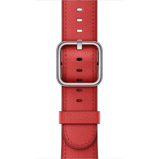 38/40мм Кожаный ремешок красного цвета с классической пряжкой для Apple Watch