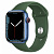 Купить Apple Watch Series 7 // 45мм GPS + Cellular // Корпус из алюминия синего цвета, спортивный ремешок цвета «зелёный клевер»