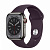 Купить Apple Watch Series 8 // 41мм GPS + Cellular // Корпус из нержавеющей стали графитового цвета, спортивный ремешок цвета "бузина"