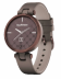 Женские умные часы Garmin Lily (34mm), темно-бронзовый корпус, итальянский кожаный ремешок цвета "Paloma"