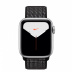 Apple Watch Series 5 // 40мм GPS + Cellular // Корпус из алюминия серебристого цвета, спортивный браслет Nike чёрного цвета