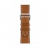 Apple Watch Series 3 Hermès // 42мм GPS + Cellular // Корпус из нержавеющей стали, ремешок Single Tour Deployment Buckle из кожи цвета Fauve Barenia (MQLR2)