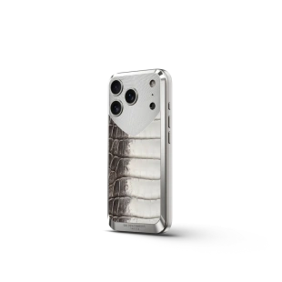 Чехол Golden Concept для iPhone 17 Pro, Magnetic Shield, Crocodile Edition - Himalaya