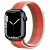 Купить Apple Watch Series 7 // 45мм GPS + Cellular // Корпус из алюминия цвета «тёмная ночь», спортивный браслет цвета «розовый помело/миндальный»