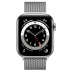 Apple Watch Series 6 // 40мм GPS + Cellular // Корпус из нержавеющей стали серебристого цвета, миланский сетчатый браслет серебристого цвета