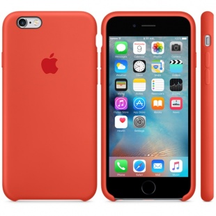 Силиконовый чехол для iPhone 6s – оранжевый