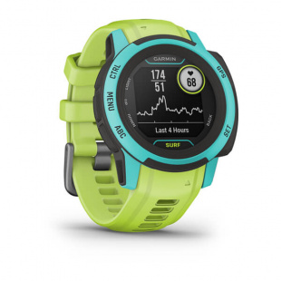 Туристические умные часы Garmin Instinct 2S (40mm), корпус и силиконовый ремешок цвета Surf Waikiki