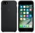 Силиконовый чехол для iPhone 7/8, чёрный цвет, оригинальный Apple, оригинальный Apple