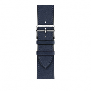Apple Watch Series 8 Hermès // 41мм GPS + Cellular // Корпус из нержавеющей стали цвета «черный космос», ремешок Single Tour цвета Navy