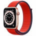 Apple Watch Series 6 // 44мм GPS + Cellular // Корпус из алюминия золотого цвета, спортивный браслет цвета (PRODUCT)RED Apple Watch Series 6 // 44мм GPS + Cellular // Корпус из алюминия золотого цвета, спортивный браслет цвета (PRODUCT)RED