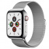 Apple Watch Series 5 // 40мм GPS + Cellular // Корпус из нержавеющей стали, миланский сетчатый браслет серебристого цвета