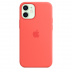 Силиконовый чехол MagSafe для iPhone 12 mini, цвет «Розовый цитрус»