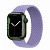 Купить Apple Watch Series 7 // 41мм GPS // Корпус из алюминия зеленого цвета, плетёный монобраслет цвета «английская лаванда»