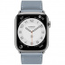 Apple Watch Series 7 Hermès // 45мм GPS + Cellular // Корпус из нержавеющей стали серебристого цвета, ремешок Single Tour цвета Bleu Lin