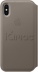 Кожаный чехол Folio для iPhone X / Xs, платиново-серый цвет, оригинальный Apple
