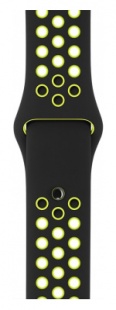 Apple Watch Series 2 Nike+ 38мм Корпус из алюминия цвета «серый космос», спортивный ремешок Nike цвета «чёрный/салатовый» (MP082)