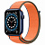 Купить Apple Watch Series 6 // 44мм GPS // Корпус из алюминия синего цвета, спортивный браслет цвета «Кумкват»