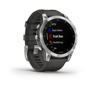 Умные часы Garmin Epix Gen 2 (47mm), стальной корпус, серый силиконовый ремешок