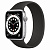 Купить Apple Watch Series 6 // 44мм GPS // Корпус из алюминия серебристого цвета, монобраслет черного цвета