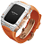 Умные часы Vertu MetaWatch H1, White Steel, Gold (Orange/Оранжевый)