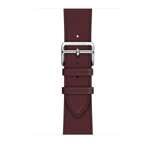 42/44 мм ремешок Simple Tour из кожи Swift цвета Bordeaux для Apple Watch Hermès