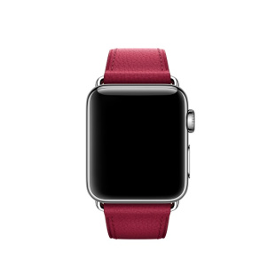 38/40мм Кожаный ремешок цвета «лесная ягода» с классической пряжкой для Apple Watch
