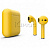 Купить AirPods - беспроводные наушники с Qi - зарядным кейсом Apple (Желтый, матовый)