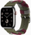 Apple Watch Series 9 Hermès // 45мм GPS+Cellular // Корпус из нержавеющей стали серебристого цвета, ремешок Bridon Single Tour цвета Kaki