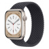 Apple Watch Series 8 // 45мм GPS // Корпус из алюминия цвета "сияющая звезда", плетёный монобраслет цвета "темная ночь"