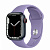 Купить Apple Watch Series 7 // 41мм GPS + Cellular // Корпус из алюминия цвета «тёмная ночь», спортивный ремешок цвета «английская лаванда»